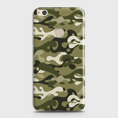 Huawei Nova Lite Cover - Camo Series - Light Green Design - Matte Finish - Snap On Hard Case with LifeTime Colors Guarantee