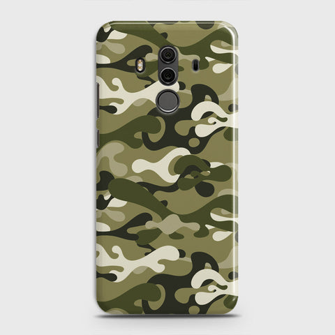 Huawei Mate 10 Pro Cover - Camo Series - Light Green Design - Matte Finish - Snap On Hard Case with LifeTime Colors Guarantee