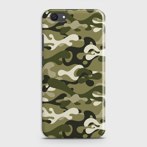 Vivo Y81i Cover - Camo Series - Light Green Design - Matte Finish - Snap On Hard Case with LifeTime Colors Guarantee