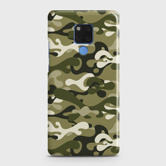 Huawei Mate 20 Cover - Camo Series - Light Green Design - Matte Finish - Snap On Hard Case with LifeTime Colors Guarantee