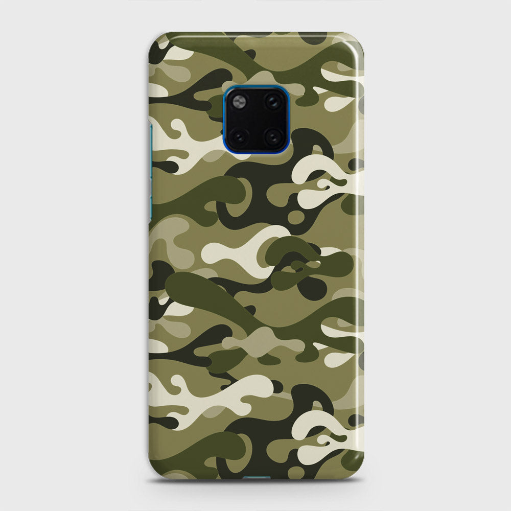 Huawei Mate 20 Pro Cover - Camo Series - Light Green Design - Matte Finish - Snap On Hard Case with LifeTime Colors Guarantee