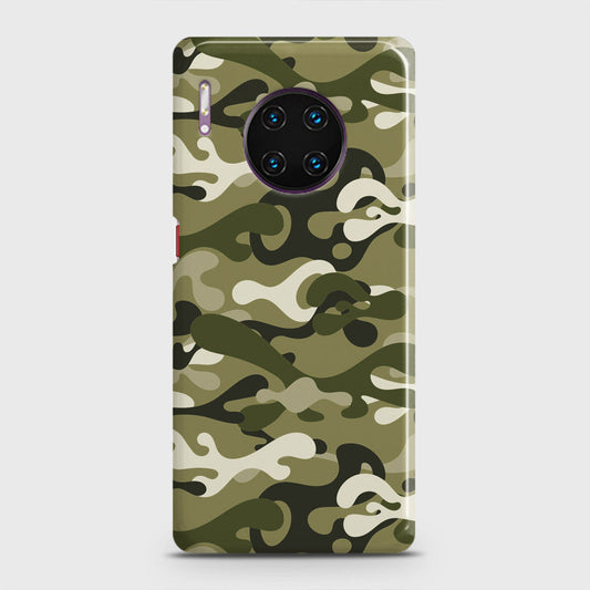 Huawei Mate 30 Pro Cover - Camo Series - Light Green Design - Matte Finish - Snap On Hard Case with LifeTime Colors Guarantee