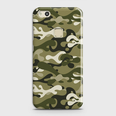Huawei P10 Lite Cover - Camo Series - Light Green Design - Matte Finish - Snap On Hard Case with LifeTime Colors Guarantee