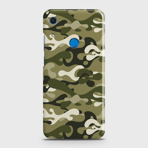 Huawei Y6s 2019 Cover - Camo Series - Light Green Design - Matte Finish - Snap On Hard Case with LifeTime Colors Guarantee