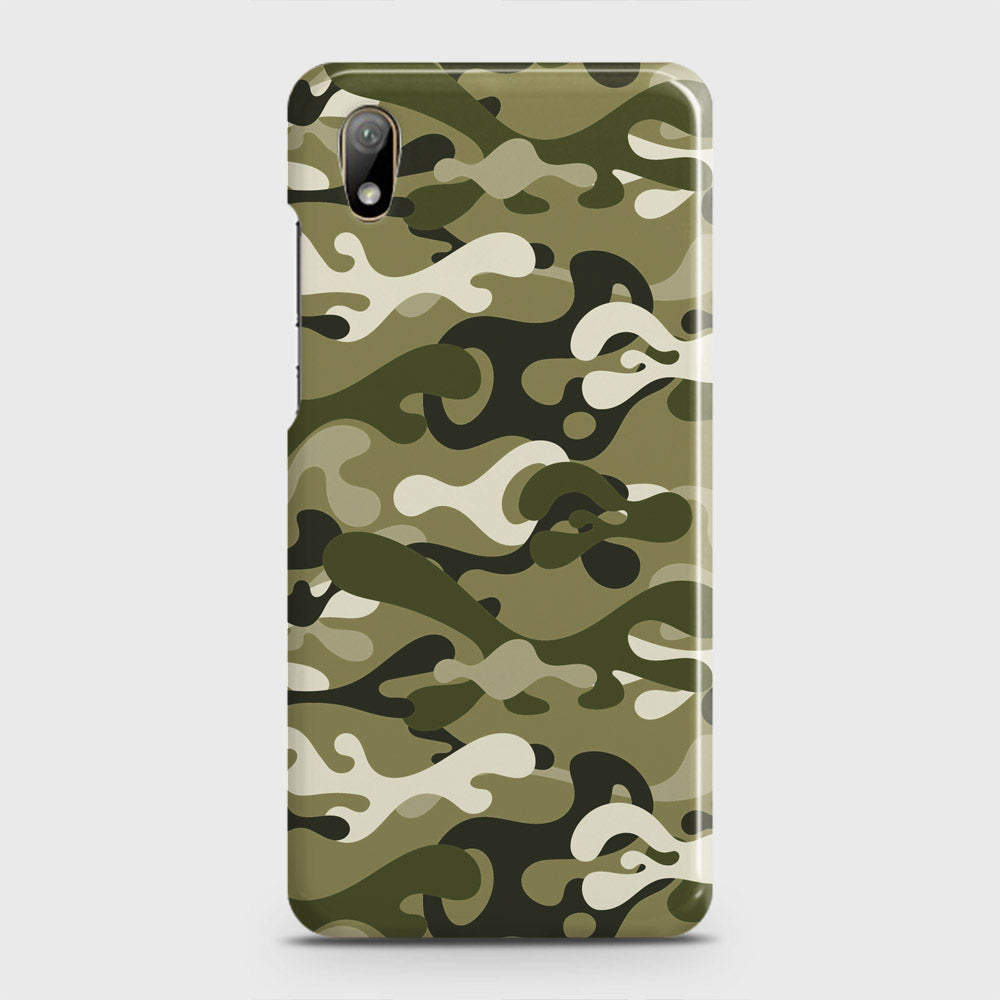 Huawei Y5 2019 Cover - Camo Series - Light Green Design - Matte Finish - Snap On Hard Case with LifeTime Colors Guarantee