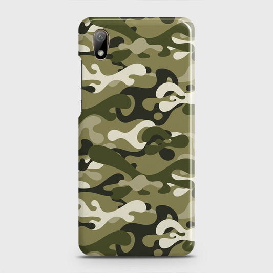 Honor 8S 2020 Cover - Camo Series - Light Green Design - Matte Finish - Snap On Hard Case with LifeTime Colors Guarantee