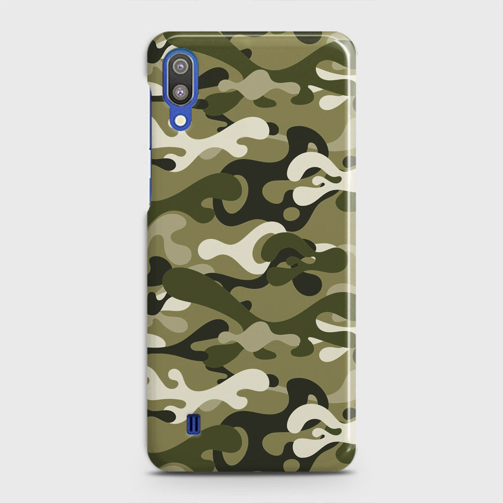Samsung Galaxy M10 Cover - Camo Series - Light Green Design - Matte Finish - Snap On Hard Case with LifeTime Colors Guarantee