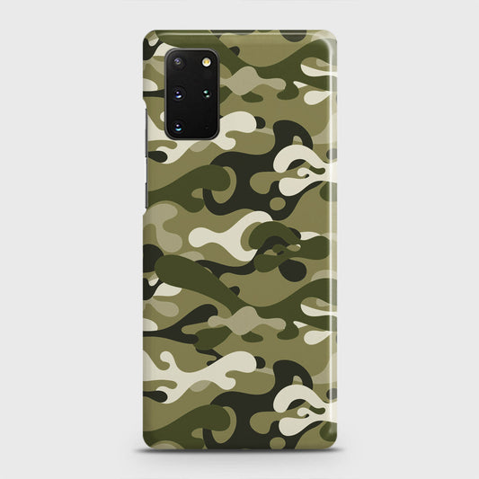 Samsung Galaxy S20 Plus Cover - Camo Series - Light Green Design - Matte Finish - Snap On Hard Case with LifeTime Colors Guarantee