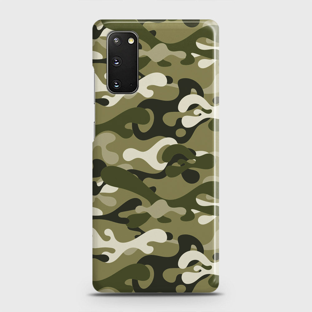 Samsung Galaxy S20 Cover - Camo Series - Light Green Design - Matte Finish - Snap On Hard Case with LifeTime Colors Guarantee