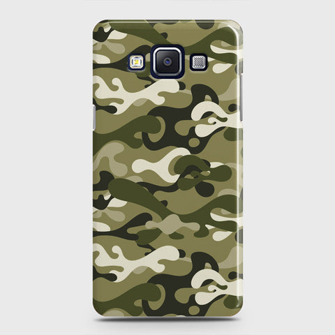 Samsung Galaxy A5 2015 Cover - Camo Series - Light Green Design - Matte Finish - Snap On Hard Case with LifeTime Colors Guarantee