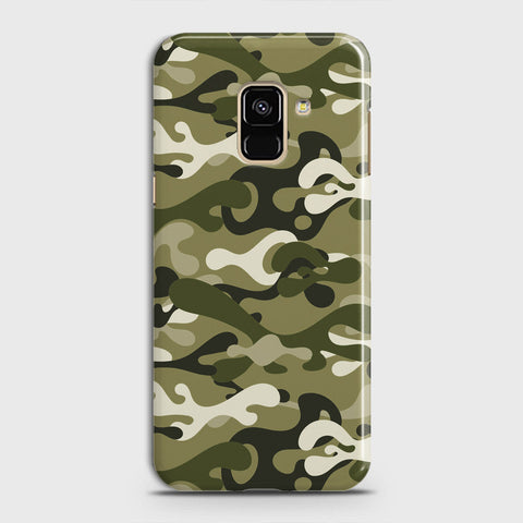 Samsung Galaxy A6 2018 Cover - Camo Series - Light Green Design - Matte Finish - Snap On Hard Case with LifeTime Colors Guarantee