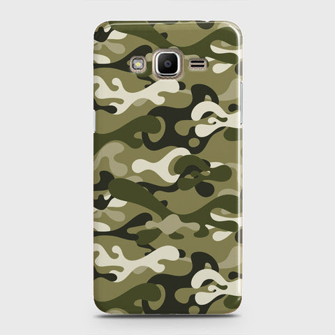 Samsung Galaxy J7 Core Cover - Camo Series - Light Green Design - Matte Finish - Snap On Hard Case with LifeTime Colors Guarantee