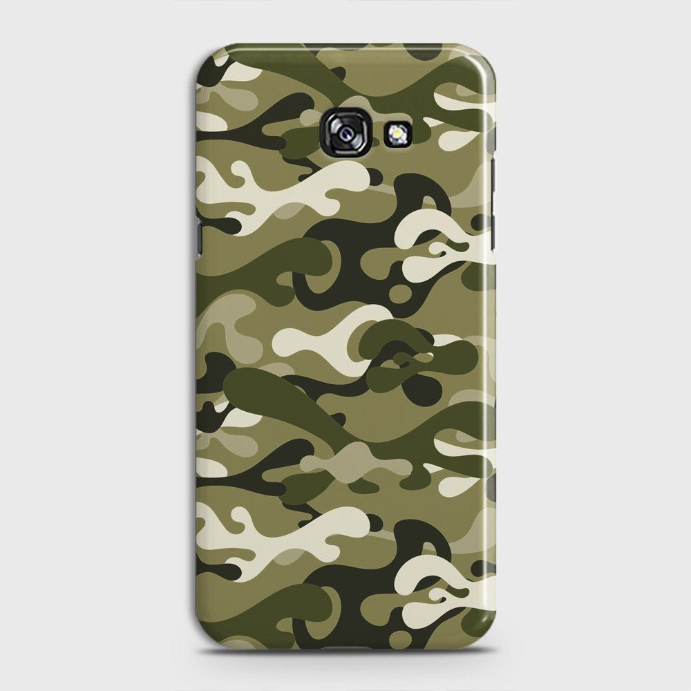 Samsung Galaxy A5 2017 Cover - Camo Series - Light Green Design - Matte Finish - Snap On Hard Case with LifeTime Colors Guarantee