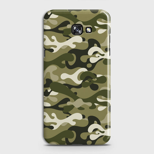 Samsung Galaxy A5 2017 Cover - Camo Series - Light Green Design - Matte Finish - Snap On Hard Case with LifeTime Colors Guarantee