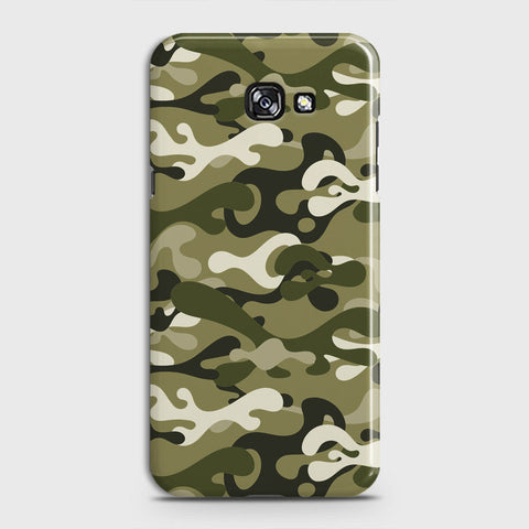 Samsung Galaxy A5 2017 Cover - Camo Series - Light Green Design - Matte Finish - Snap On Hard Case with LifeTime Colors Guarantee