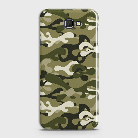 Samsung Galaxy J7 Prime 2 Cover - Camo Series - Light Green Design - Matte Finish - Snap On Hard Case with LifeTime Colors Guarantee