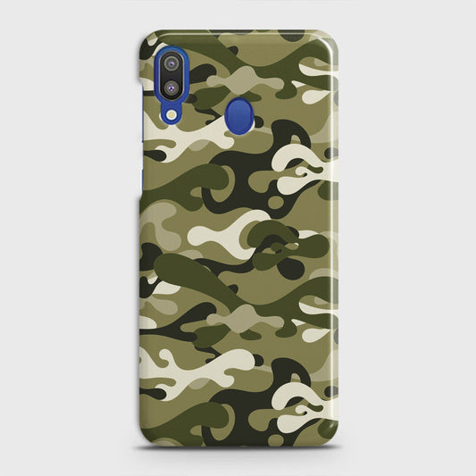 Samsung Galaxy M20 Cover - Camo Series - Light Green Design - Matte Finish - Snap On Hard Case with LifeTime Colors Guarantee