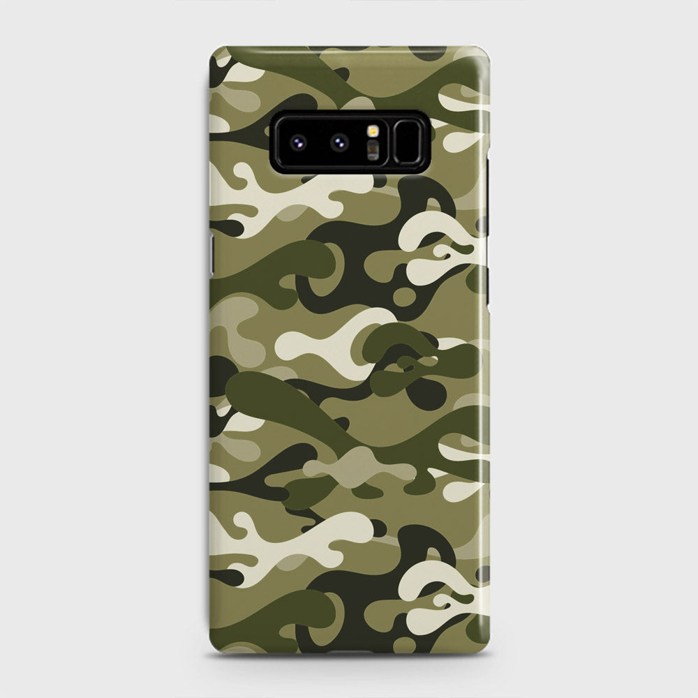 Samsung Galaxy Note 8 Cover - Camo Series - Light Green Design - Matte Finish - Snap On Hard Case with LifeTime Colors Guarantee