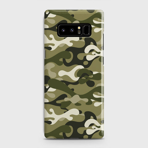 Samsung Galaxy Note 8 Cover - Camo Series - Light Green Design - Matte Finish - Snap On Hard Case with LifeTime Colors Guarantee