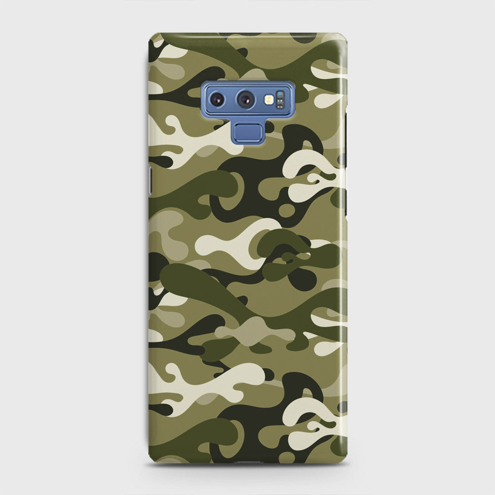 Samsung Galaxy Note 9 Cover - Camo Series - Light Green Design - Matte Finish - Snap On Hard Case with LifeTime Colors Guarantee
