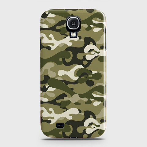 Samsung Galaxy S4 Cover - Camo Series - Light Green Design - Matte Finish - Snap On Hard Case with LifeTime Colors Guarantee