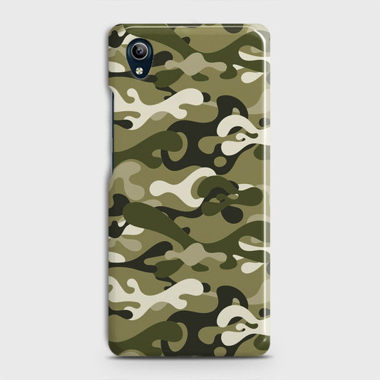 Vivo Y91C Cover - Camo Series - Light Green Design - Matte Finish - Snap On Hard Case with LifeTime Colors Guarantee
