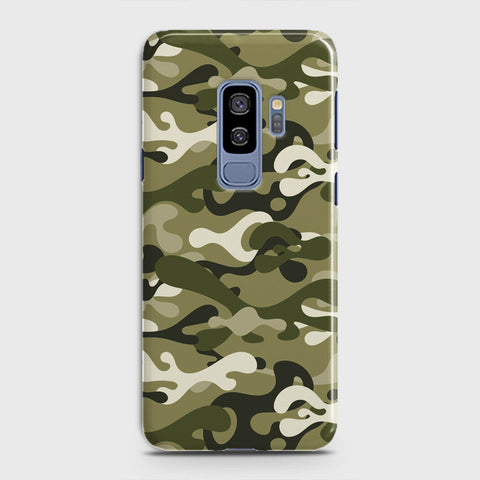 Samsung Galaxy S9 Plus Cover - Camo Series - Light Green Design - Matte Finish - Snap On Hard Case with LifeTime Colors Guarantee