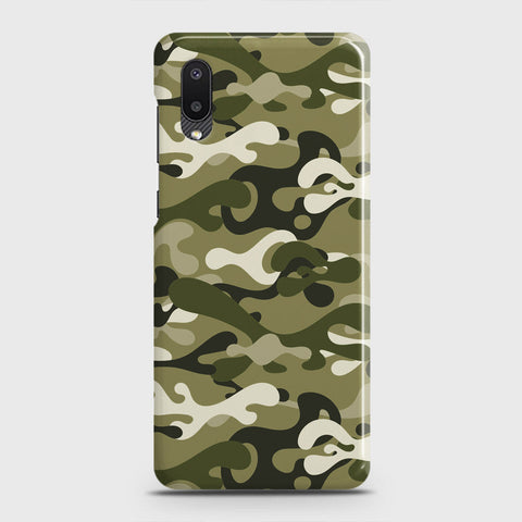 Samsung Galaxy A02 Cover - Camo Series - Light Green Design - Matte Finish - Snap On Hard Case with LifeTime Colors Guarantee