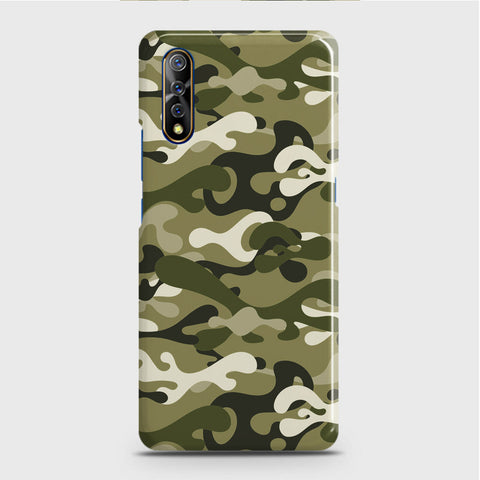 Vivo S1 Cover - Camo Series - Light Green Design - Matte Finish - Snap On Hard Case with LifeTime Colors Guarantee