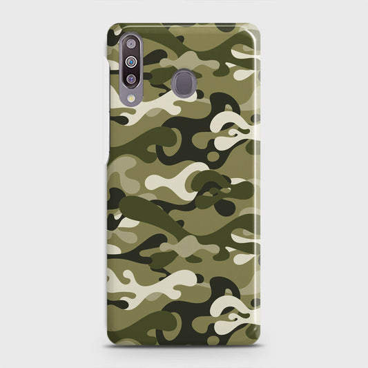 Samsung Galaxy M30 Cover - Camo Series - Light Green Design - Matte Finish - Snap On Hard Case with LifeTime Colors Guarantee