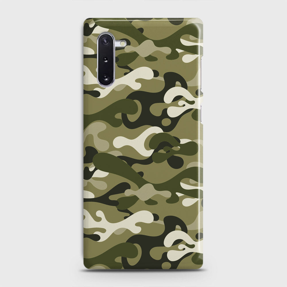 Samsung Galaxy Note 10 Cover - Camo Series - Light Green Design - Matte Finish - Snap On Hard Case with LifeTime Colors Guarantee