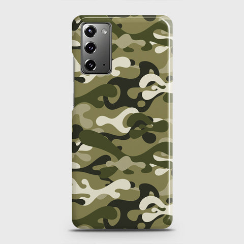 Samsung Galaxy Note 20 Cover - Camo Series - Light Green Design - Matte Finish - Snap On Hard Case with LifeTime Colors Guarantee