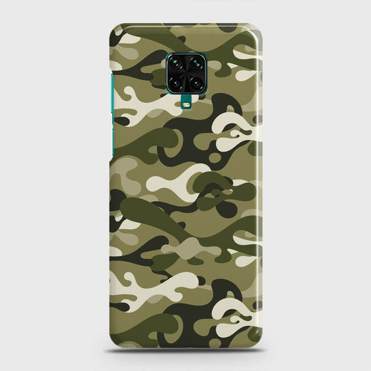 Xiaomi Redmi Note 9 Pro Cover - Camo Series - Light Green Design - Matte Finish - Snap On Hard Case with LifeTime Colors Guarantee