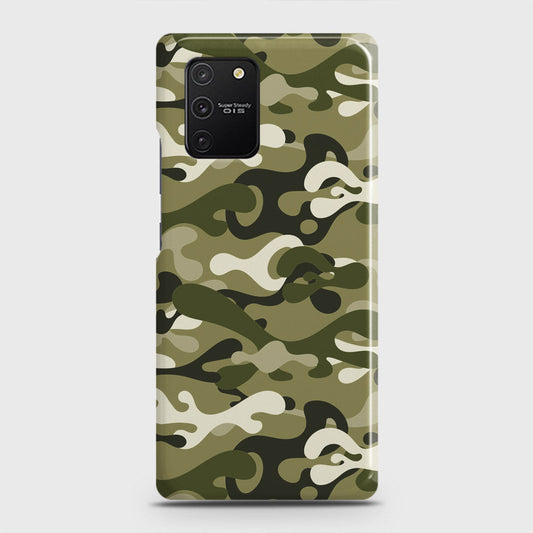 Samsung Galaxy A91 Cover - Camo Series - Light Green Design - Matte Finish - Snap On Hard Case with LifeTime Colors Guarantee