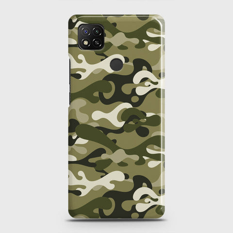 Xiaomi Redmi 9C Cover - Camo Series - Light Green Design - Matte Finish - Snap On Hard Case with LifeTime Colors Guarantee