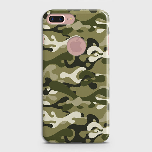 iPhone 8 / 7 Logo Cover - Camo Series - Light Green Design - Matte Finish - Snap On Hard Case with LifeTime Colors Guarantee