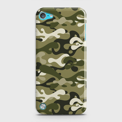 iPod Touch 5 Cover - Camo Series - Light Green Design - Matte Finish - Snap On Hard Case with LifeTime Colors Guarantee