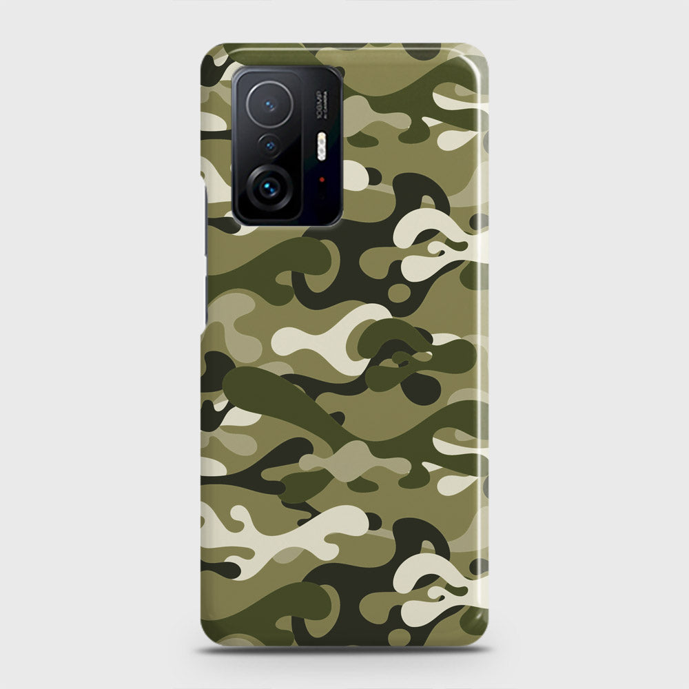 Xiaomi 11T Cover - Camo Series - Light Green Design - Matte Finish - Snap On Hard Case with LifeTime Colors Guarantee