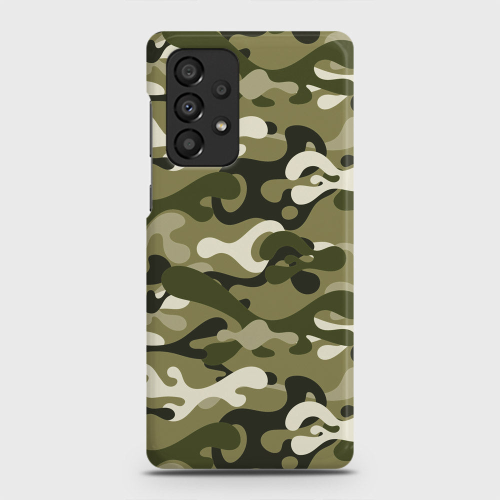 Samsung Galaxy A73 5G Cover - Camo Series - Light Green Design - Matte Finish - Snap On Hard Case with LifeTime Colors Guarantee