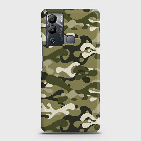 Infinix Hot 12i Cover - Camo Series - Light Green Design - Matte Finish - Snap On Hard Case with LifeTime Colors Guarantee