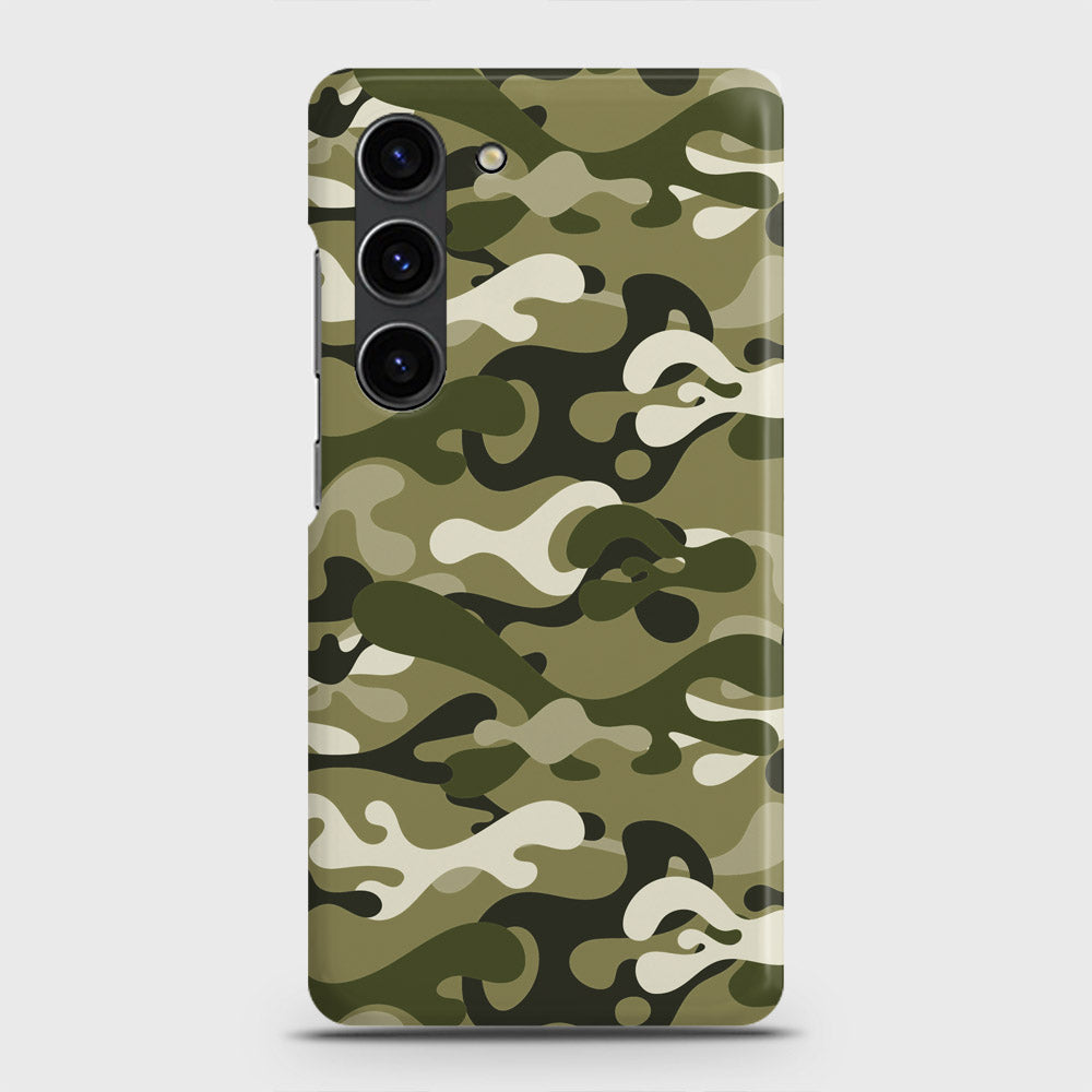 Samsung Galaxy S23 Cover - Camo Series - Light Green Design - Matte Finish - Snap On Hard Case with LifeTime Colors Guarantee