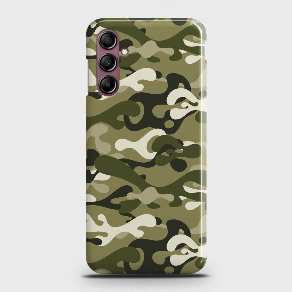 Samsung Galaxy A14 4G Cover - Camo Series - Light Green Design - Matte Finish - Snap On Hard Case with LifeTime Colors Guarantee