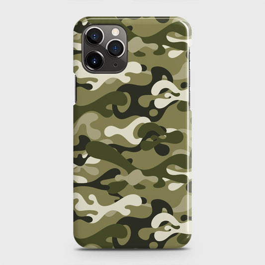 iPhone 11 Pro Cover - Camo Series - Light Green Design - Matte Finish - Snap On Hard Case with LifeTime Colors Guarantee