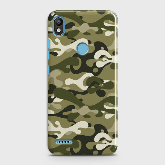 Infinix Smart 2 / X5515 Cover - Camo Series - Light Green Design - Matte Finish - Snap On Hard Case with LifeTime Colors Guarantee