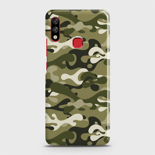 Infinix Hot 7 Pro Cover - Camo Series - Light Green Design - Matte Finish - Snap On Hard Case with LifeTime Colors Guarantee