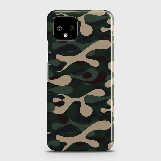 Google Pixel 4 XL Cover - Camo Series - Dark Green Design - Matte Finish - Snap On Hard Case with LifeTime Colors Guarantee