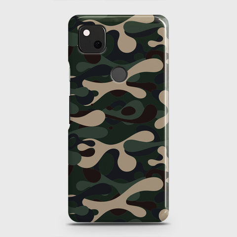 Google Pixel 4a Cover - Camo Series - Dark Green Design - Matte Finish - Snap On Hard Case with LifeTime Colors Guarantee