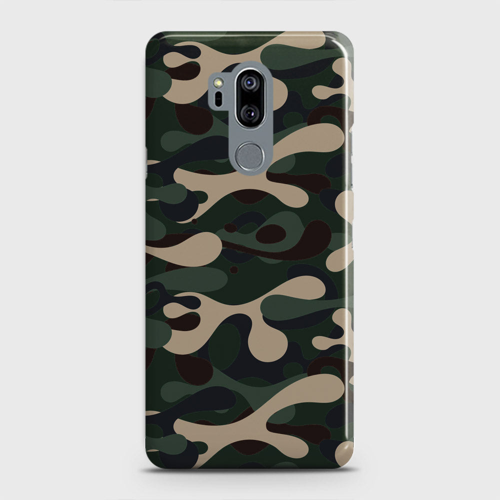 LG G7 ThinQ Cover - Camo Series  - Dark Green Design - Matte Finish - Snap On Hard Case with LifeTime Colors Guarantee
