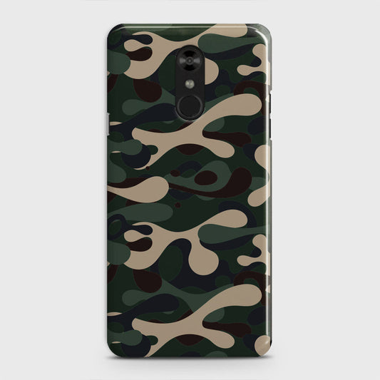 LG Stylo 4 Cover - Camo Series  - Dark Green Design - Matte Finish - Snap On Hard Case with LifeTime Colors Guarantee