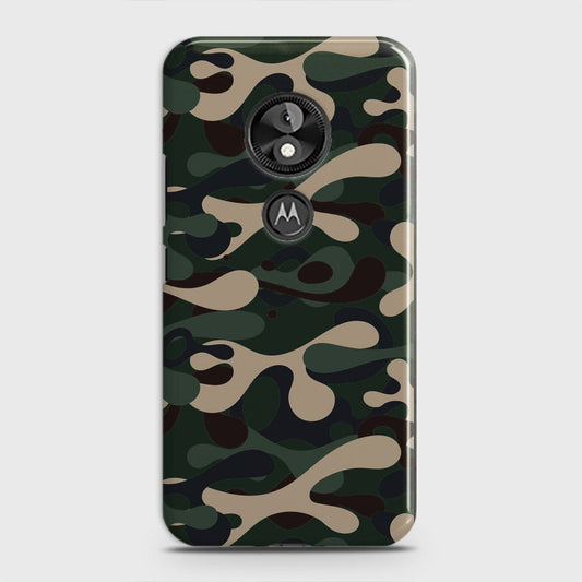 Motorola Moto E5 / G6 Play Cover - Camo Series - Dark Green Design - Matte Finish - Snap On Hard Case with LifeTime Colors Guarantee
